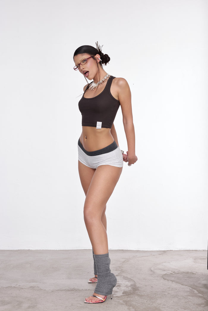 SCULPT-CROP TANK MORO
