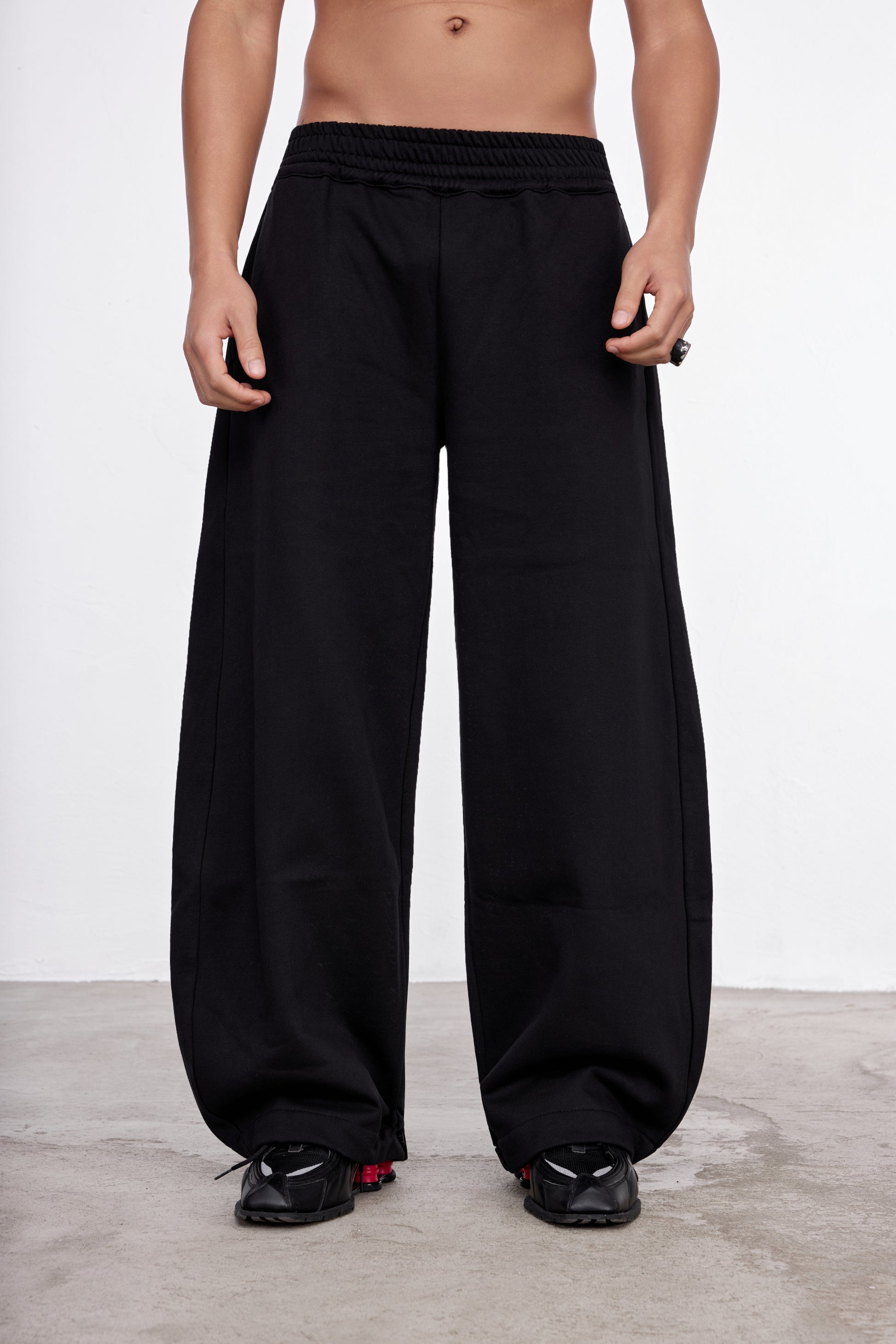 EVERYDAY WIDE TROUSERS NERO