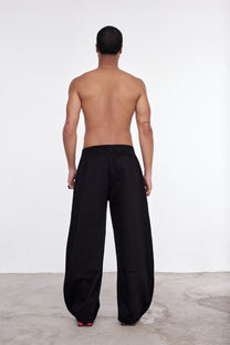 EVERYDAY WIDE TROUSERS NERO