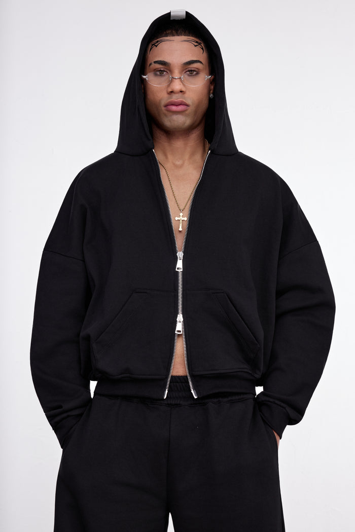 EVERYDAY FULL-ZIP HOODIE NERO