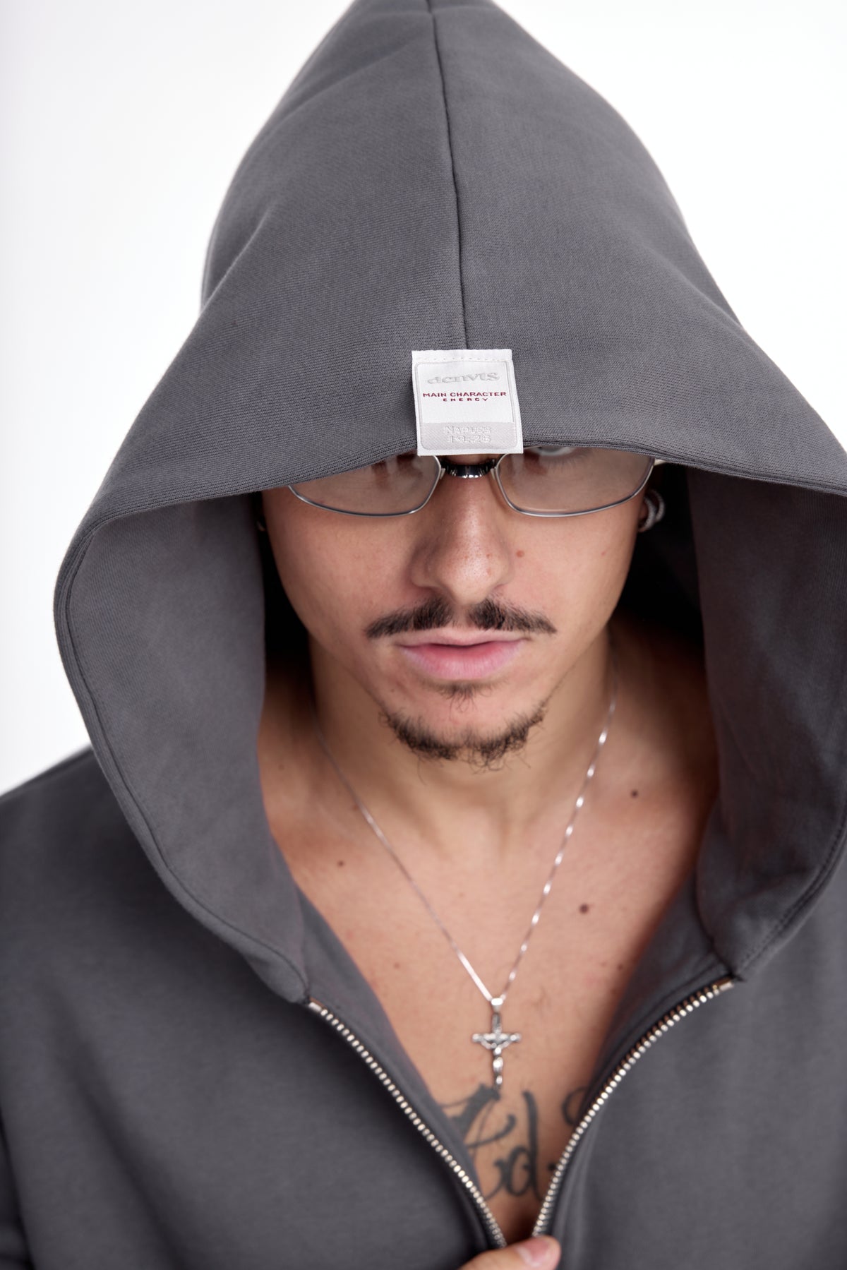 EVERYDAY FULL-ZIP HOODIE PIOMBO