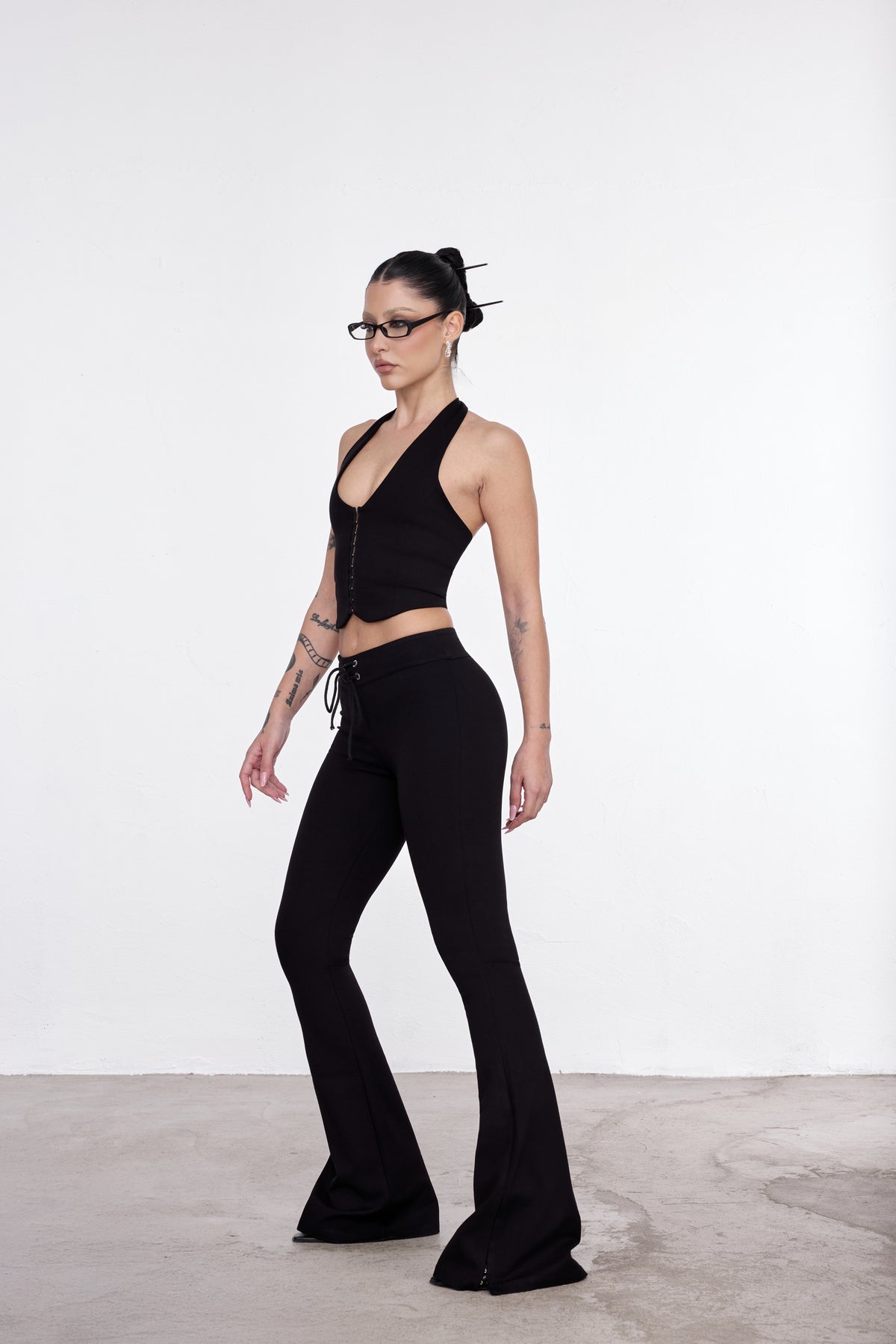DEEP CUT TOP NERO