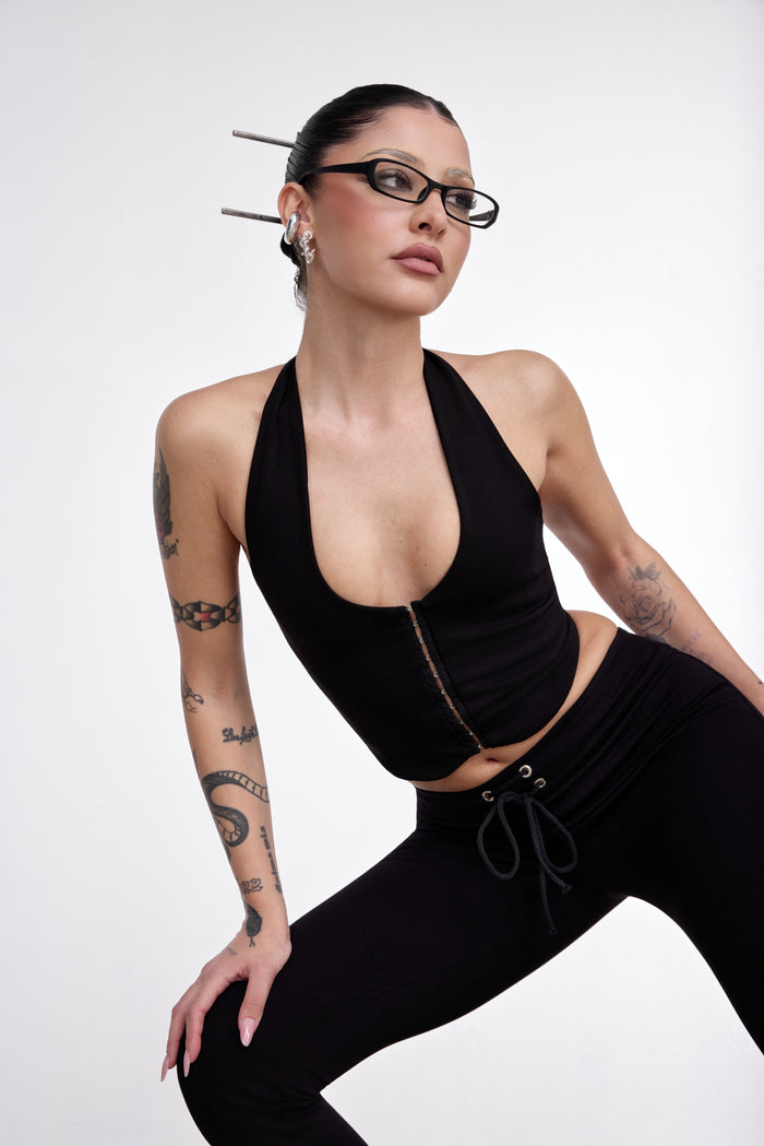 DEEP CUT TOP NERO
