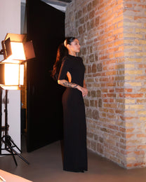 BACKBONE DRESS BLACK