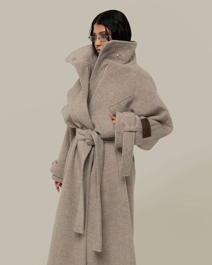 ANTI SOCIAL COAT CLEAR GREY