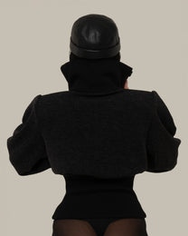 STRUCTURED KNIT BLACK