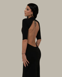 BACKBONE DRESS BLACK