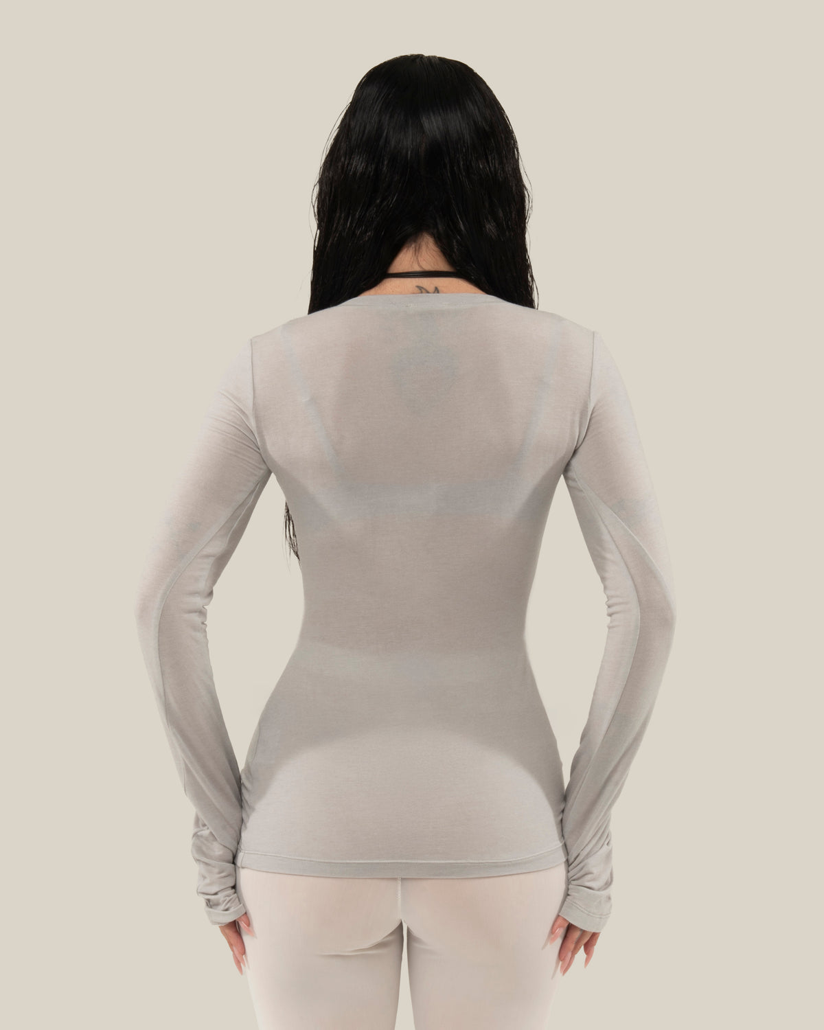 UNDRESSED TOP GREY