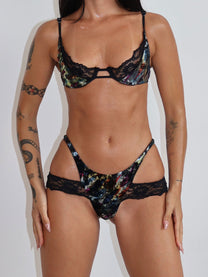 NOIR - MARGAUX THONG